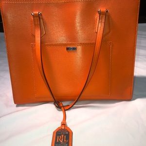 Orange Ralph Lauren purse